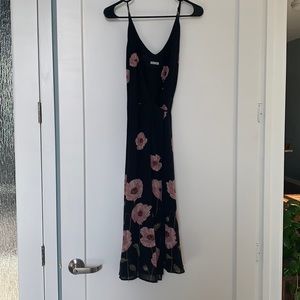 Reformation midi wrap dress